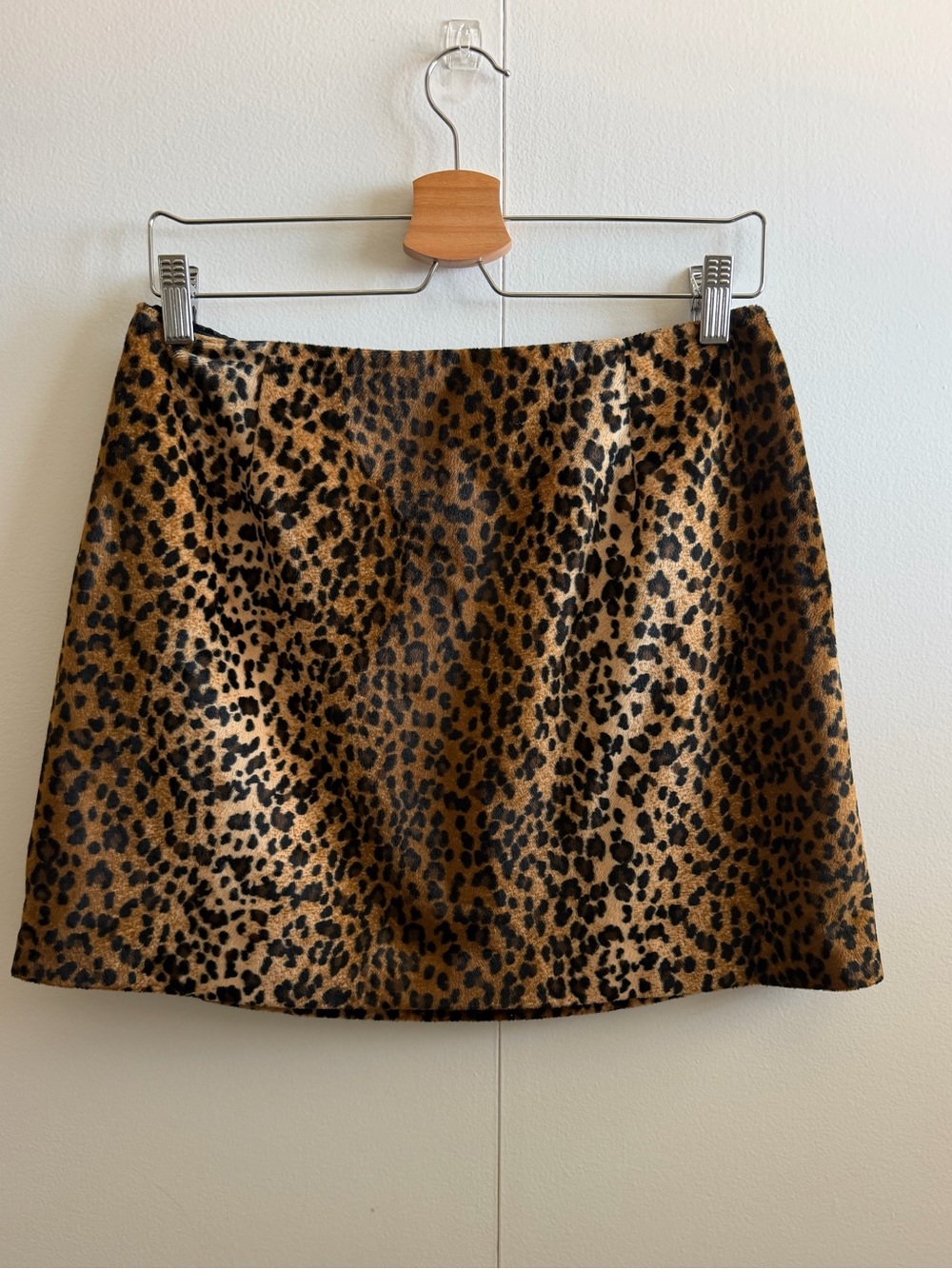 Vintage Hugo Buscati Leopard-Print Mini Skirt